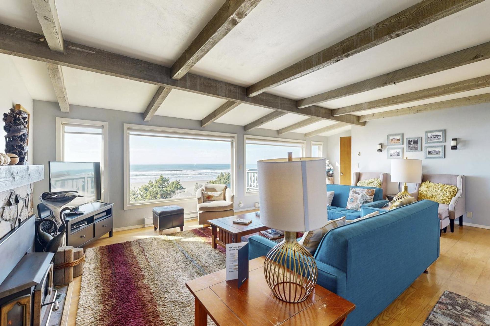 Seadrifter Oceanfront Beach House Seal Rock Bagian luar foto